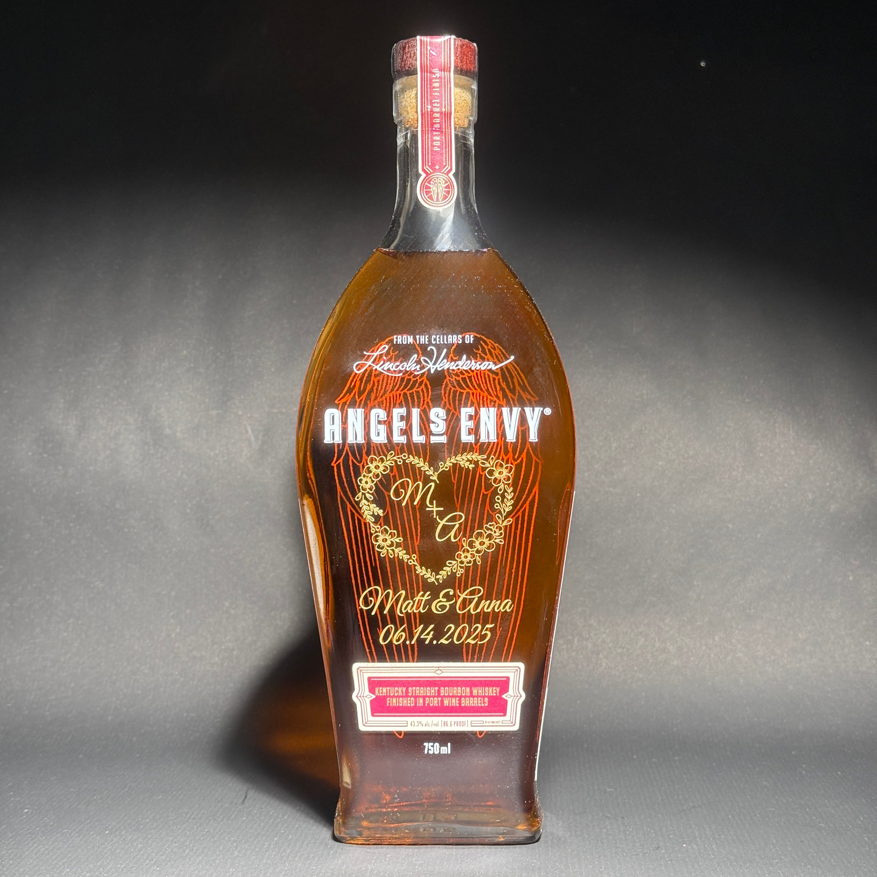Engraved Angel's Envy Bourbon - engraveVine