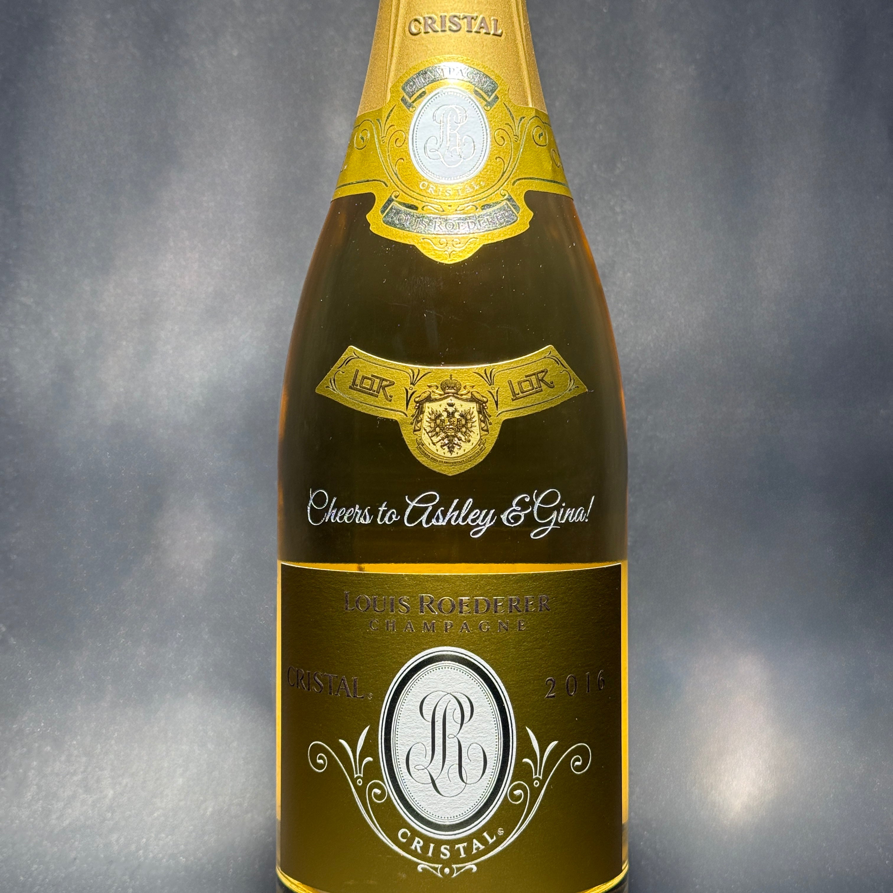 Engraved Cristal Champagne - engraveVine