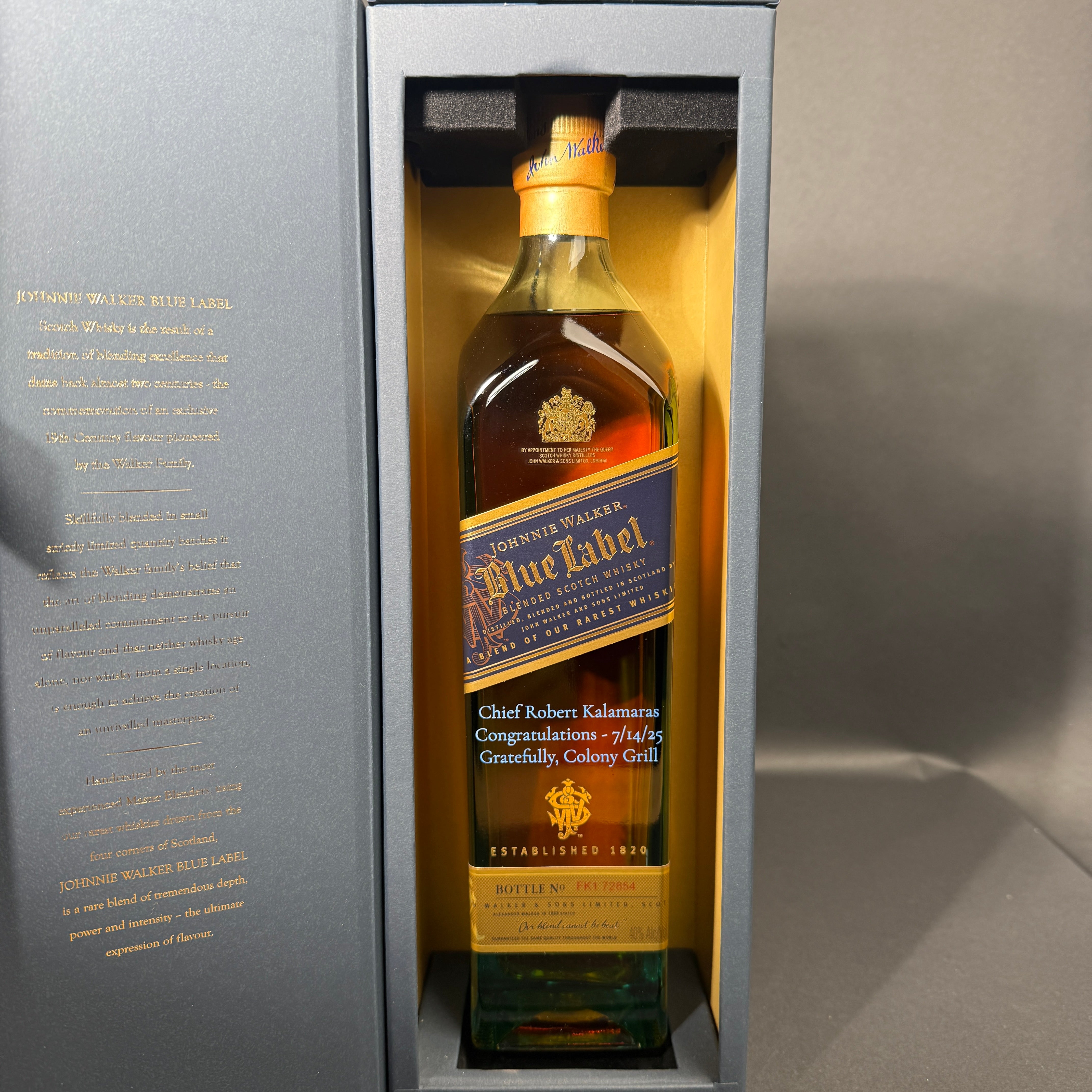 Engraved Johnnie Walker Blue Label - engraveVine