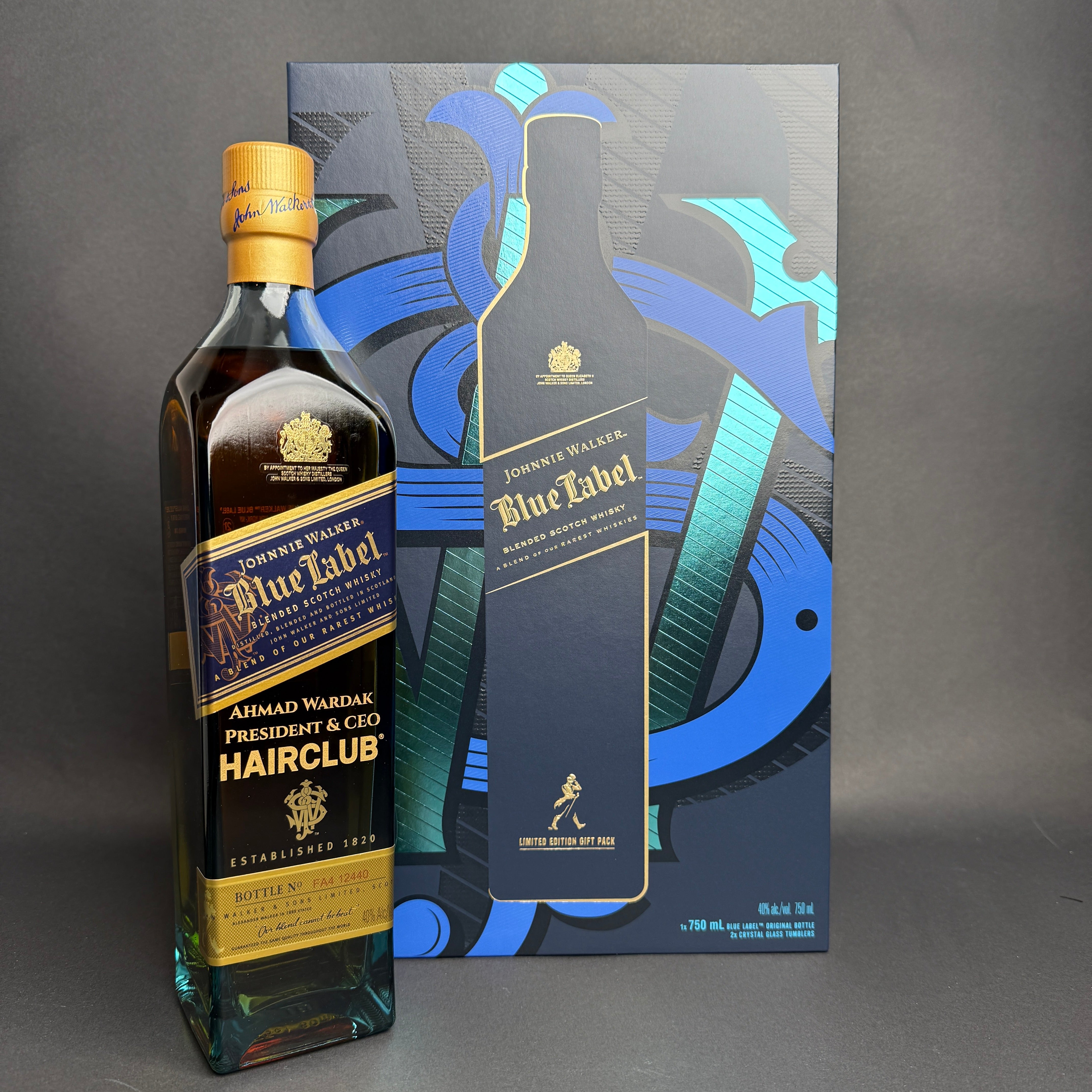 Engraved Johnnie Walker Blue Label Gift Set - engraveVine