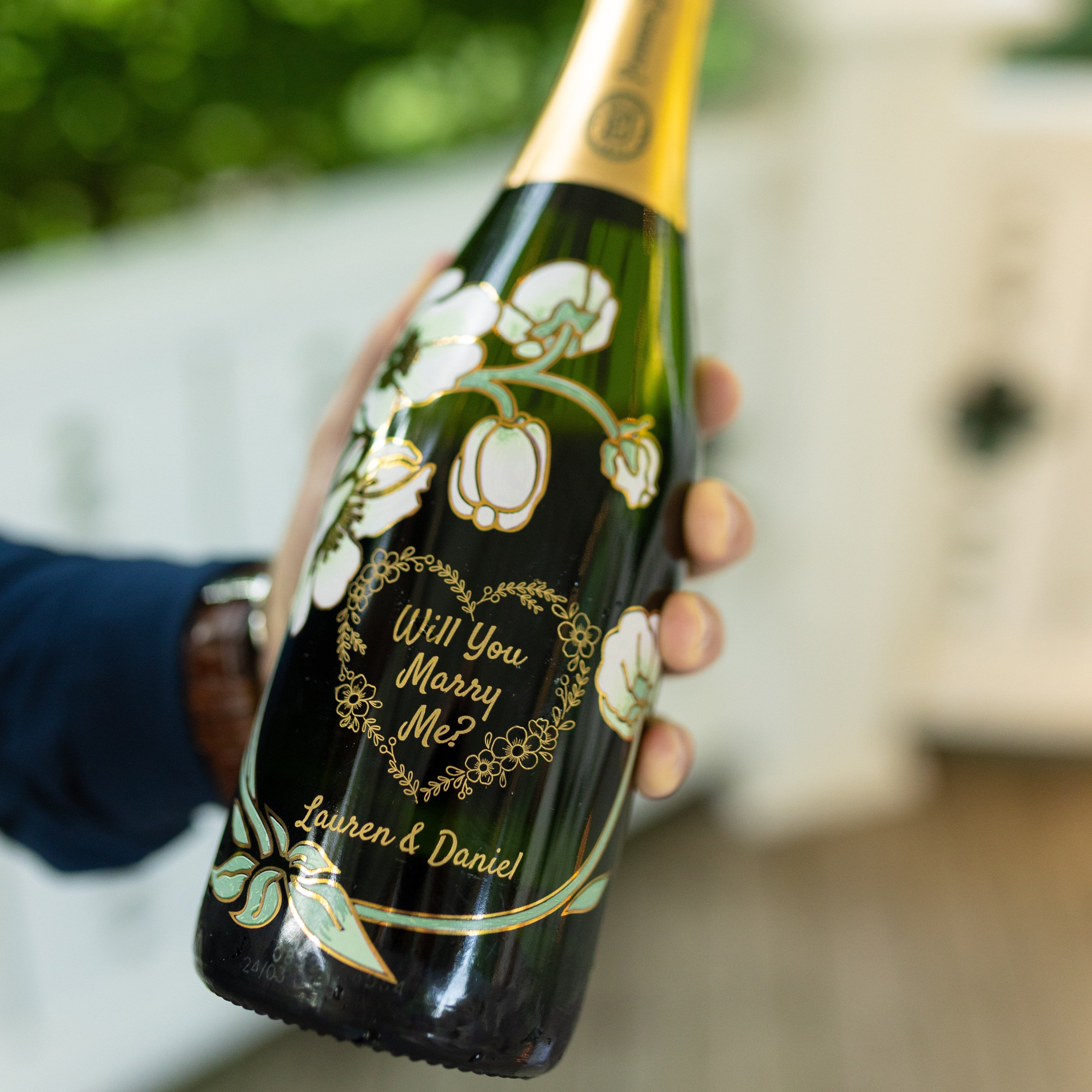 Engraved Perrier Jouet Belle Proposal - engraveVine