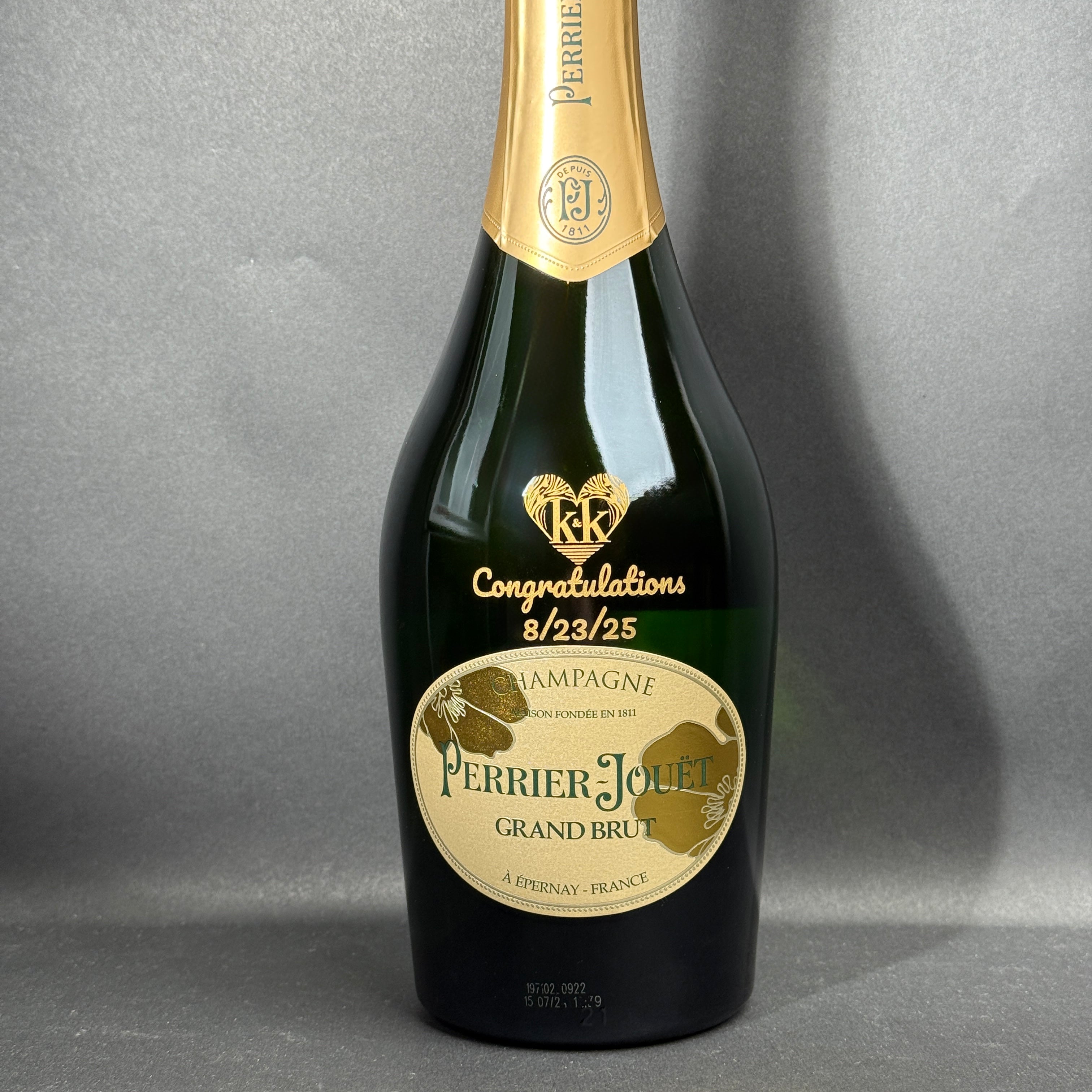 Engraved Perrier Jouet Grand Brut - engraveVine