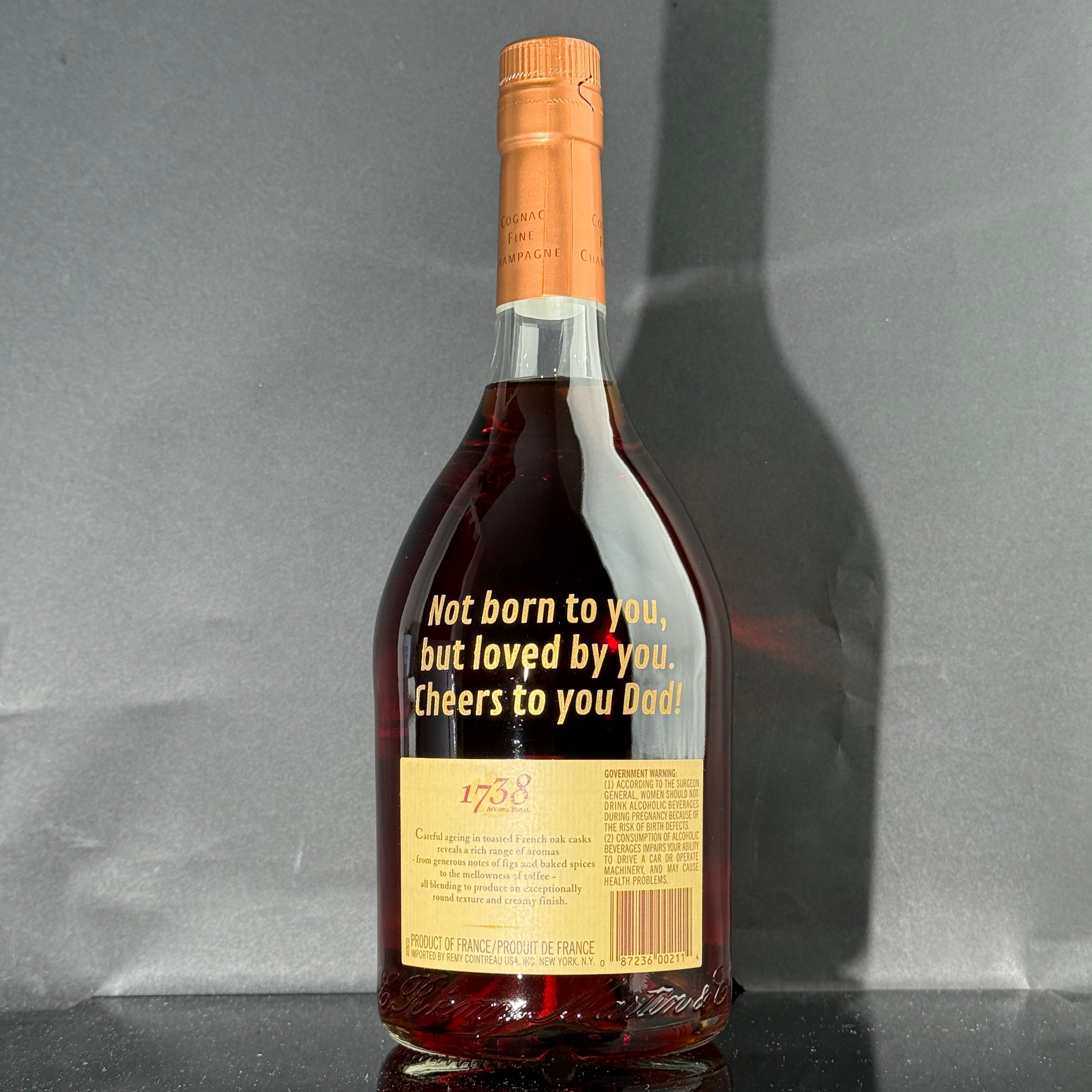 Engraved Remy Martin 1738 - engraveVine