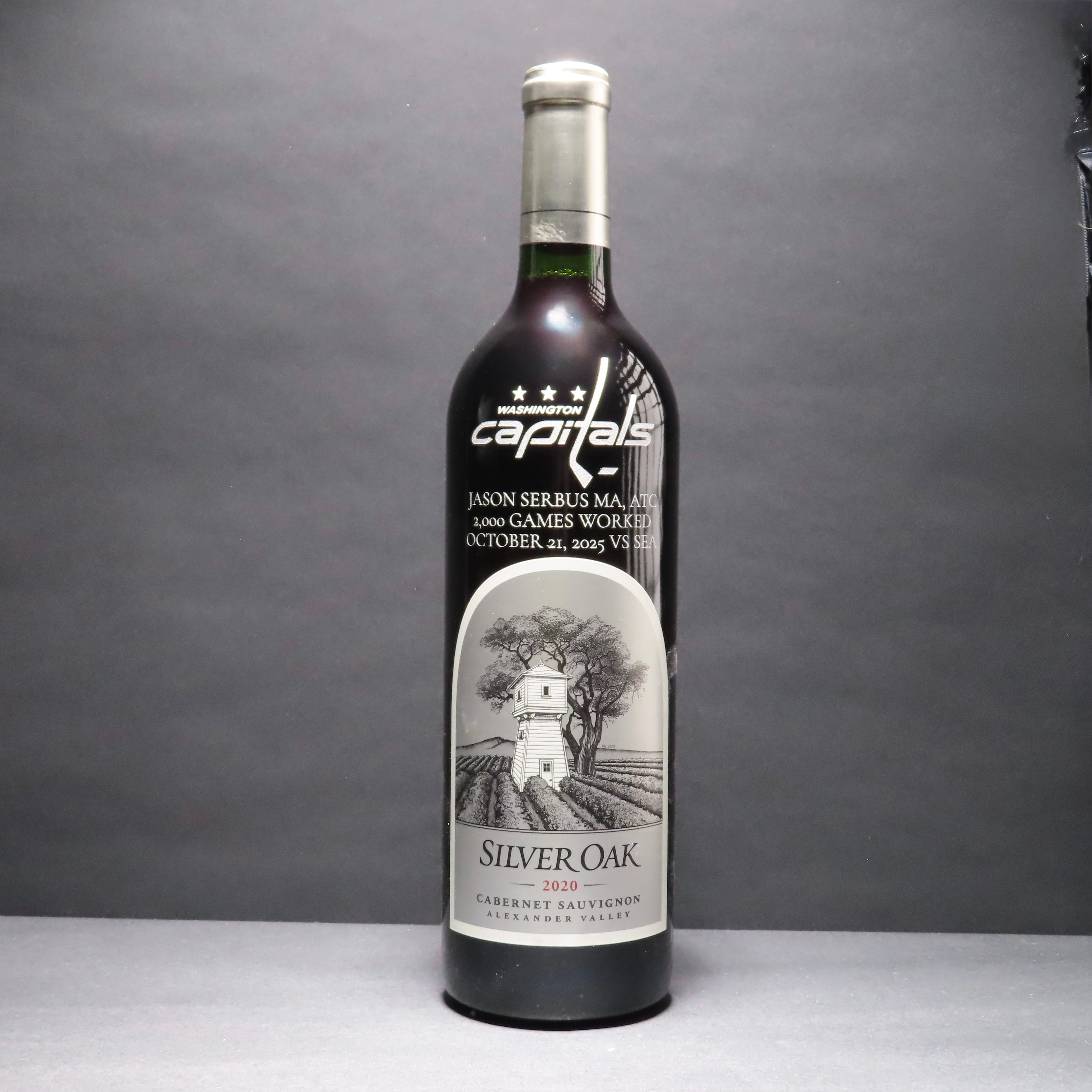 Engraved Silver Oak Cabernet - engraveVine