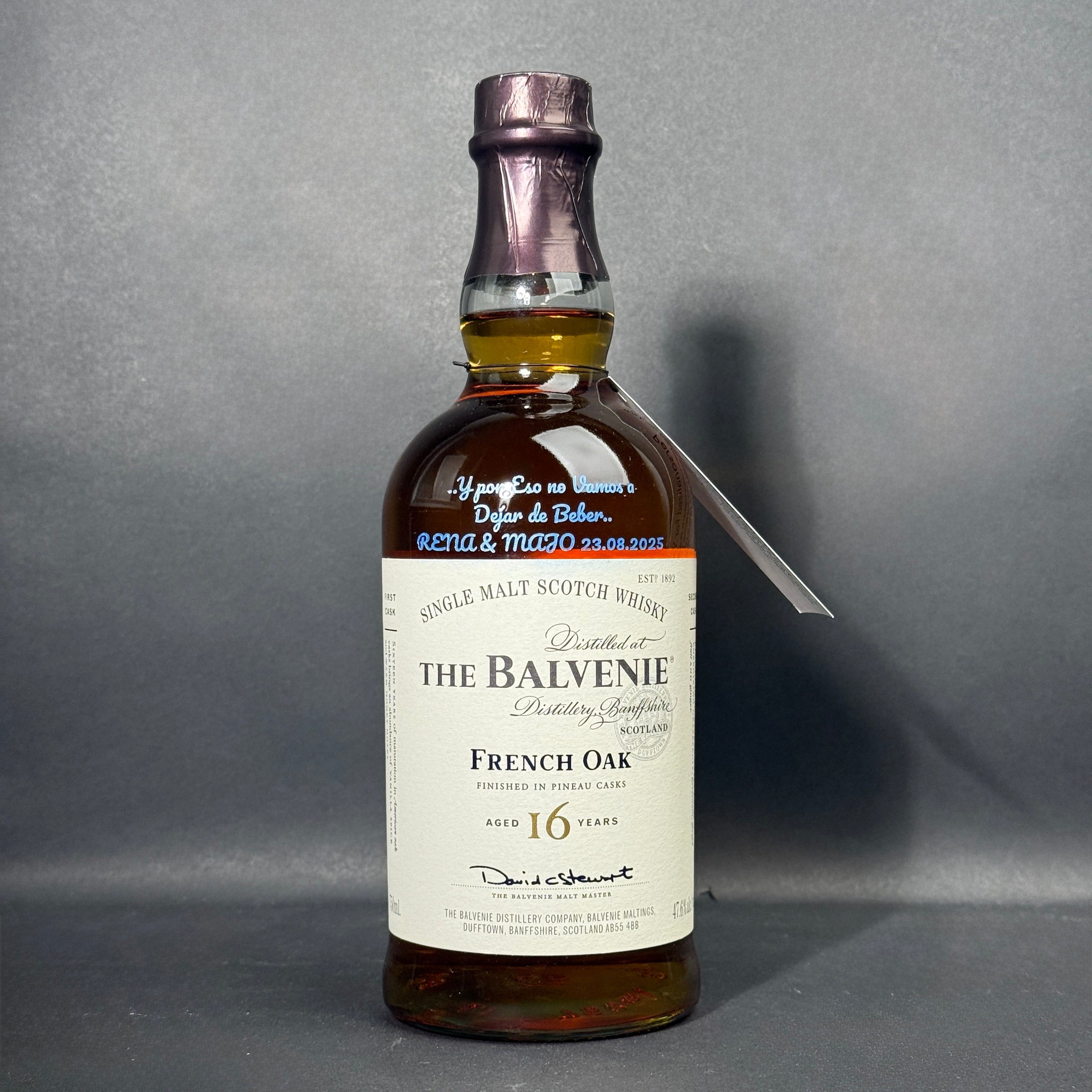 Engraved The Balvanie French Oak 16 Yr - engraveVine