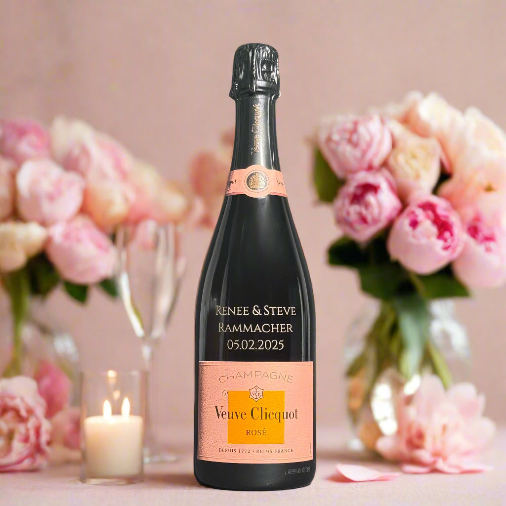 Engraved Veuve Clicquot Brut Rose - engraveVine