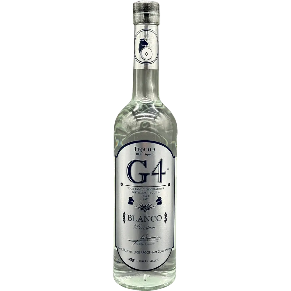Tequila Blanco G4 de alta graduación alcohólica 108