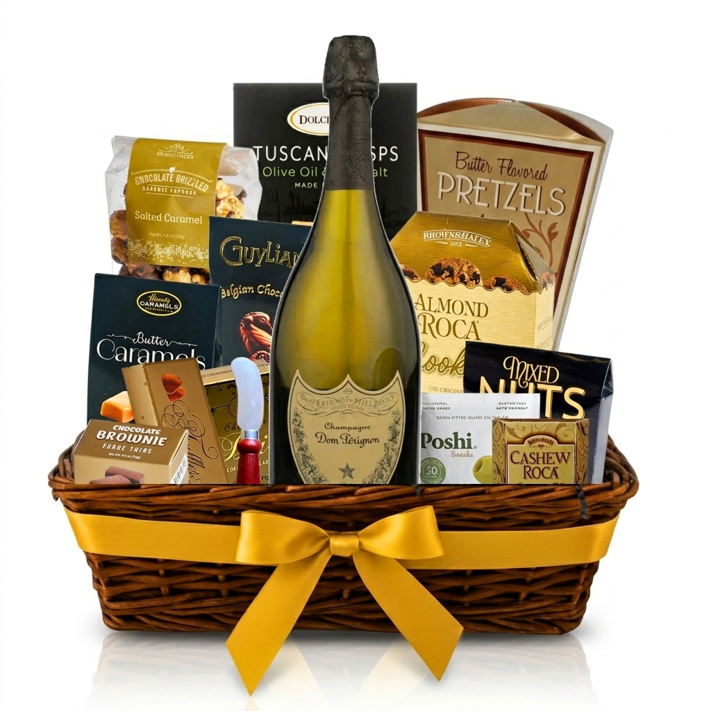 Dom Pérignon Luxury Gift Basket | Personalized Champagne by Dom Pérignon Luxury Gift Basket | Personalized Champagne by