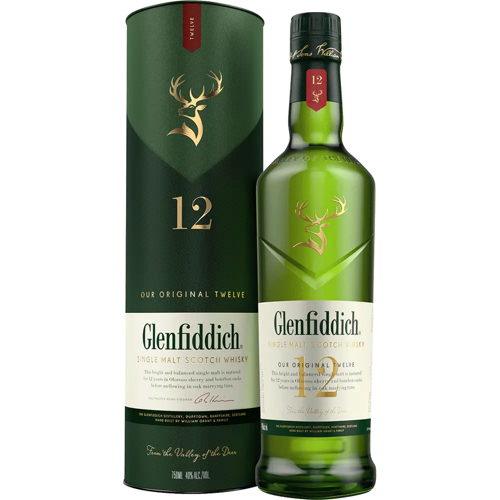 Glenfiddich 12 Year Old Single Malt Scotch Whisky
