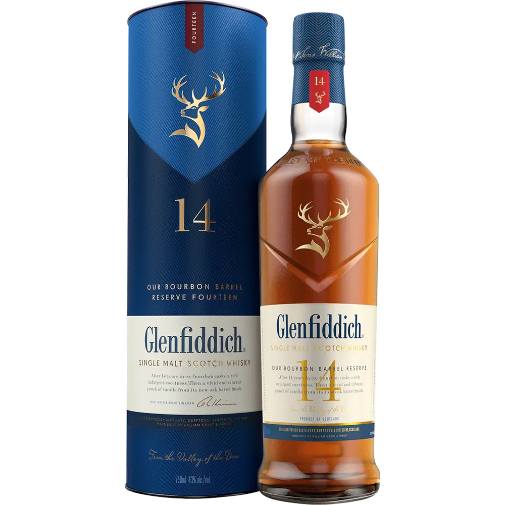 Glenfiddich 14 Year Old Bourbon Barrel Reserve SM Scotch Whisky