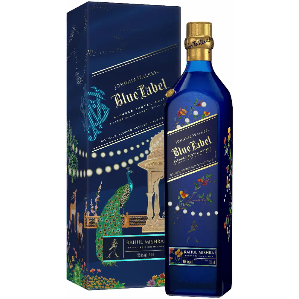 Johnnie Walker Blue Diwali Rahul Mishra Limited Edition Blended Scotch