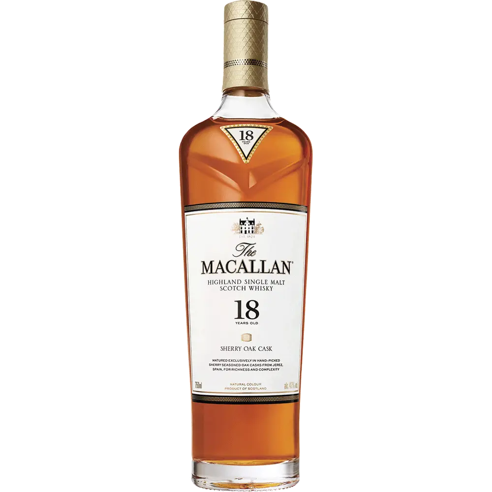 Macallan 18 Year Sherry Oak Single Malt Scotch