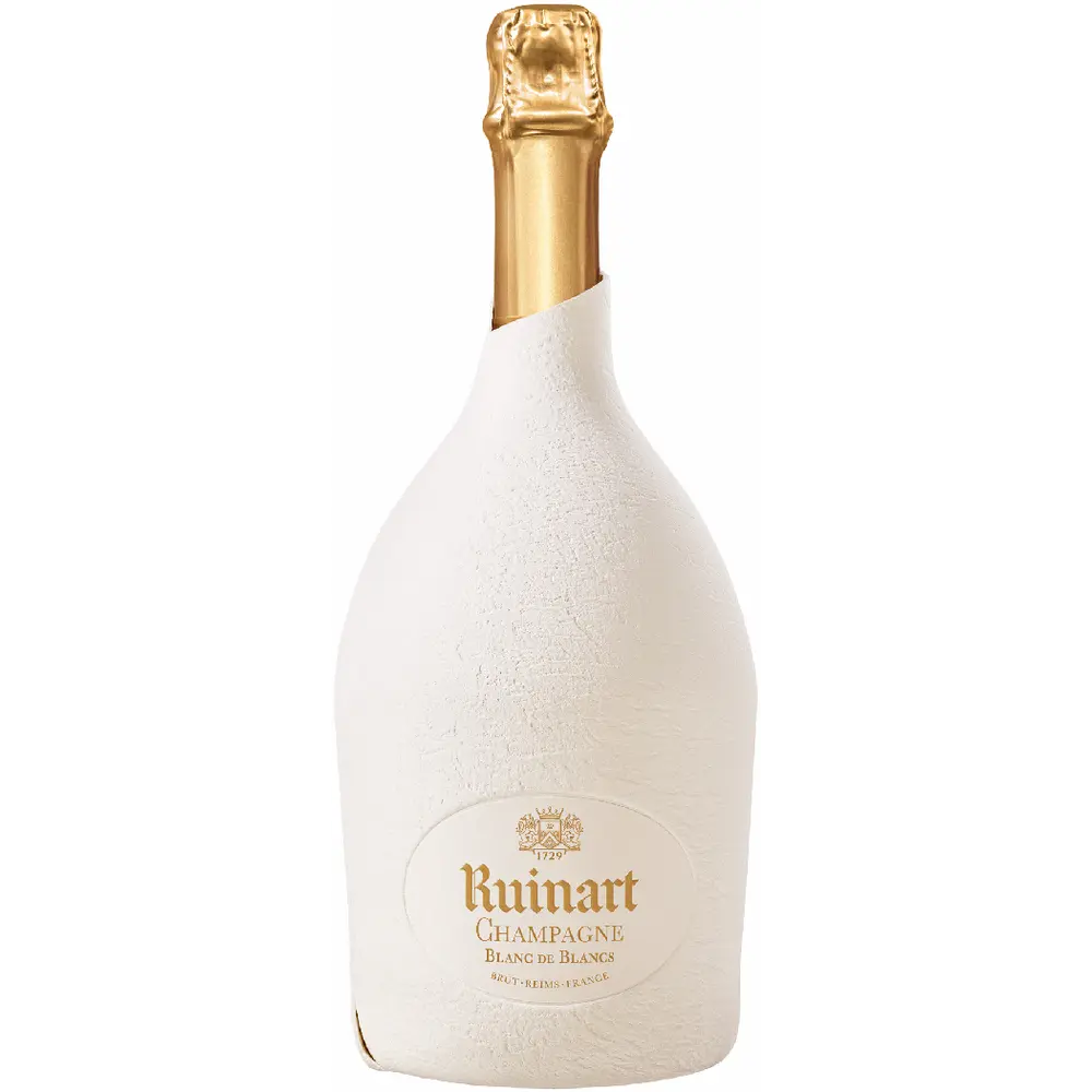 Ruinart シャンパン 750ml ホワイトボトル　VUITTON刻印箱付き Engraved Ruinart Blanc De Blancs – Personalized Champagne Gift