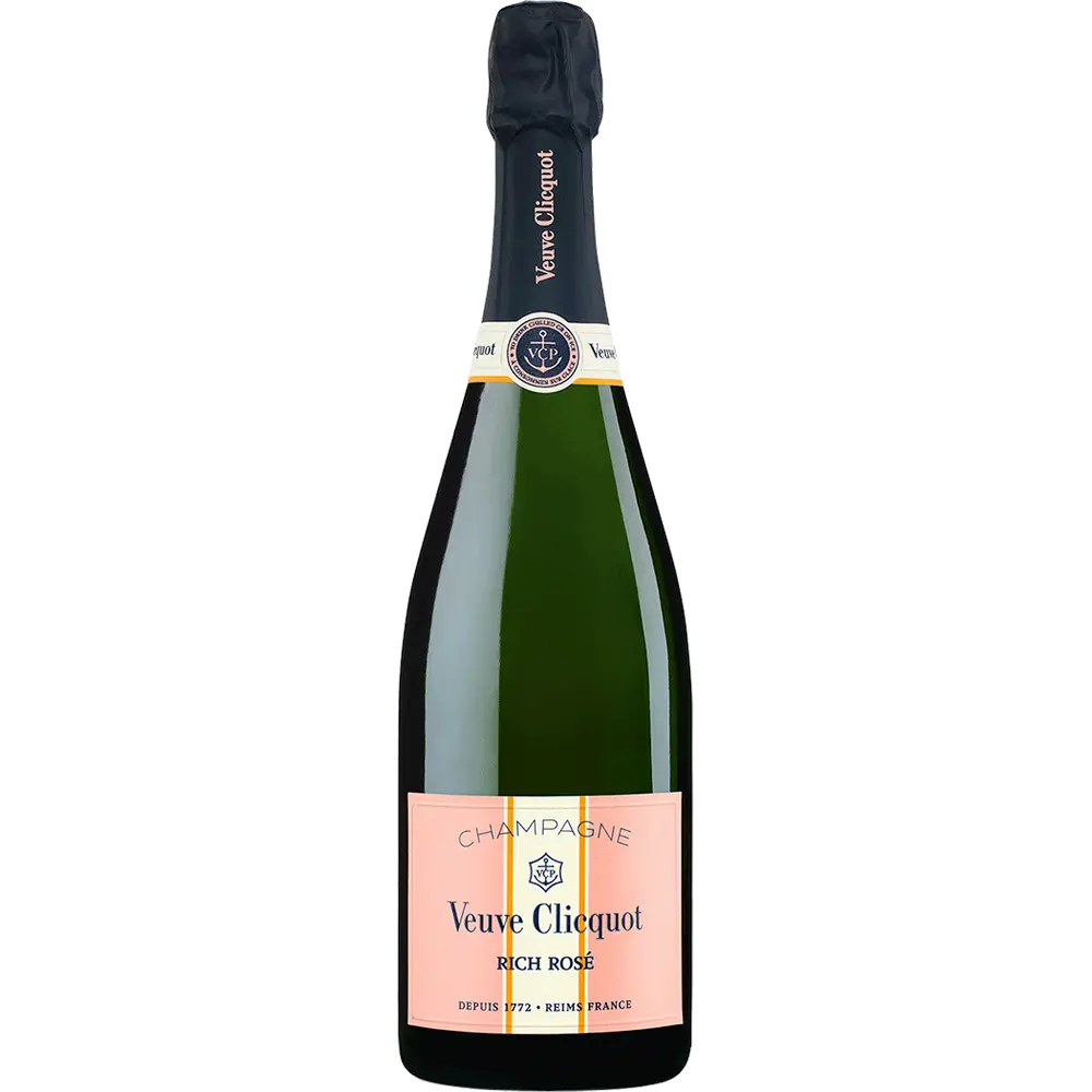 Engraved Veuve Clicquot Rich Rose Champagne – Personalized