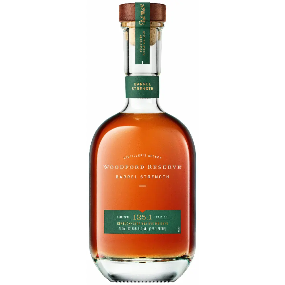 Woodford Reserve Barrel Strength 125.1 Proof Rye Whiskey