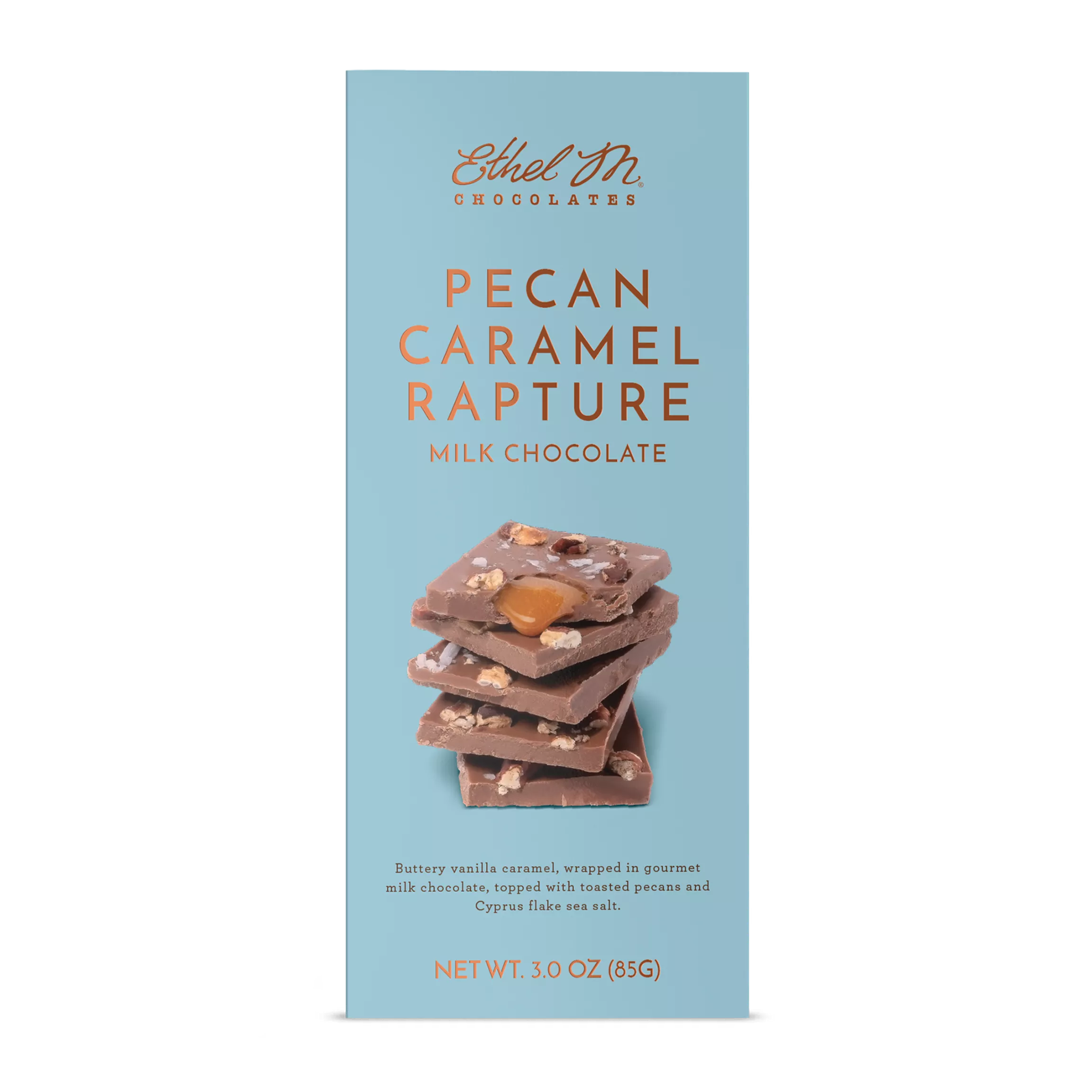 Ethel M. Pecan Caramel Rapture Milk Chocolate Tablet Bar
