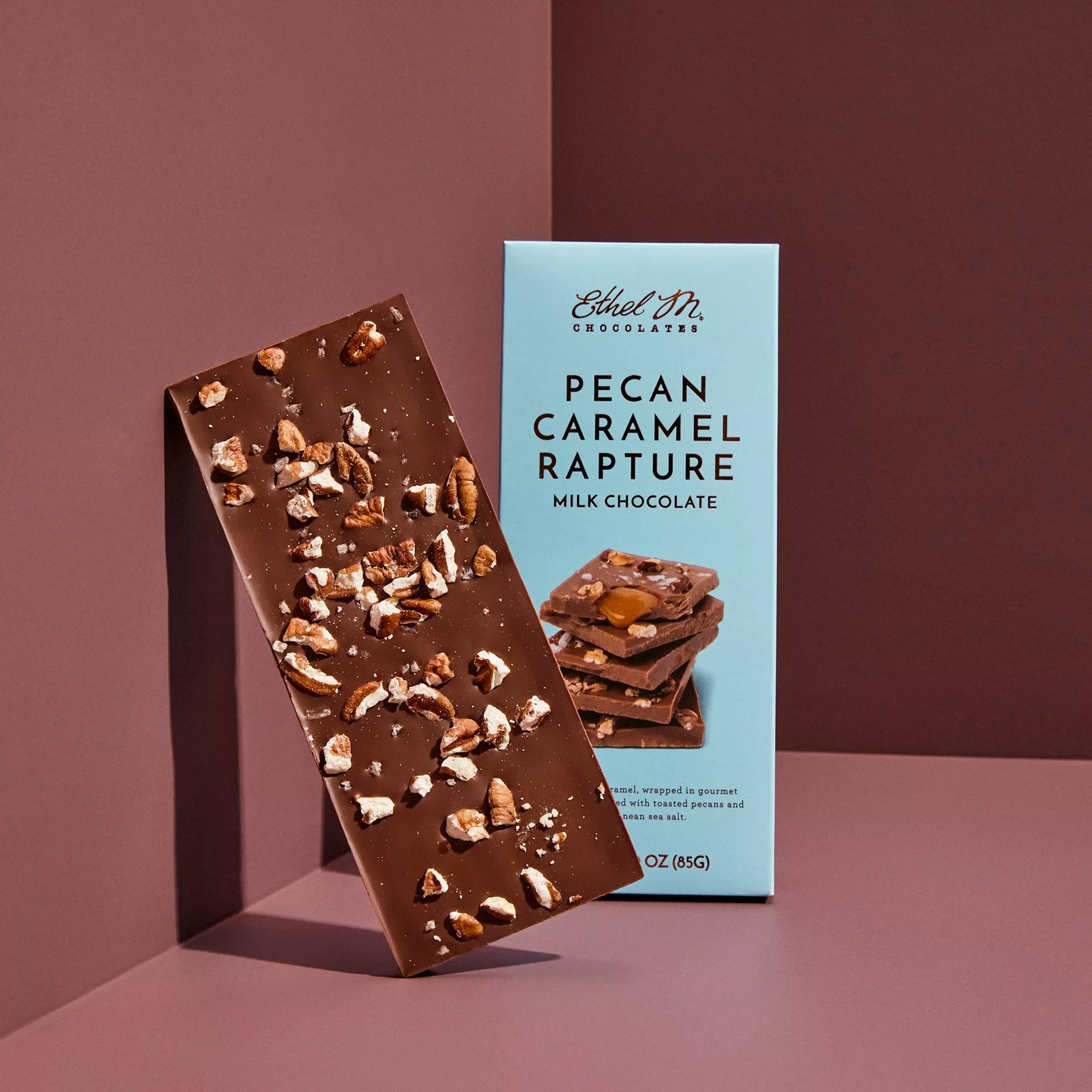 Ethel M. Pecan Caramel Rapture Milk Chocolate Tablet Bar