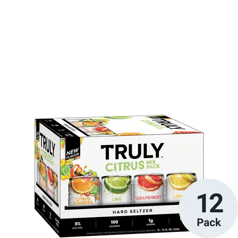 TRULY Citrus Hard Seltzer Variety - engraveVine