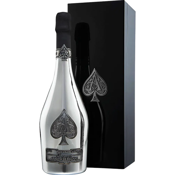 Engraved Armand de Brignac Blanc de Blancs Champagne