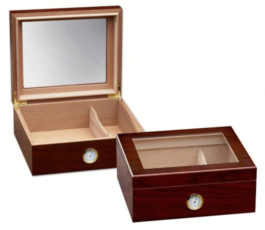 Chalet Glasstop Humidor (CHERRY)