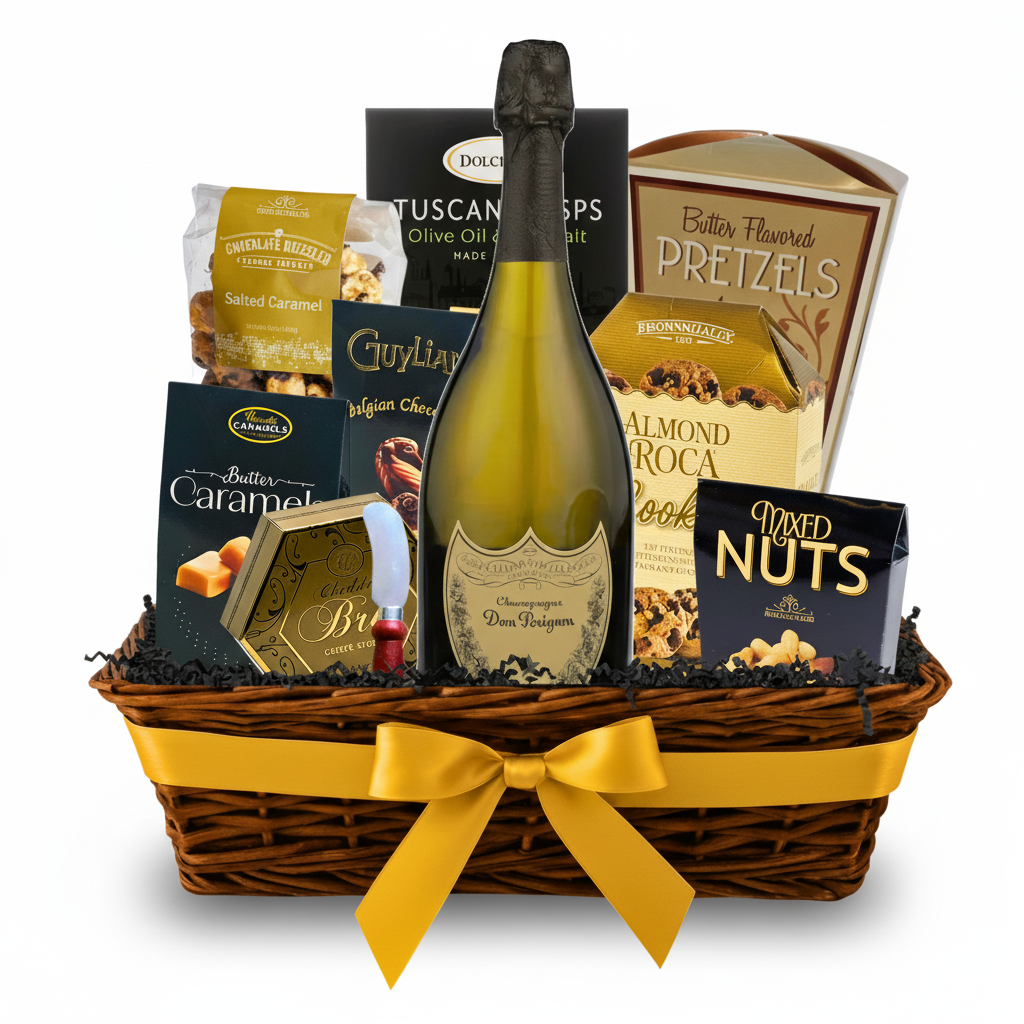 Dom Perignon Brut Gift Basket