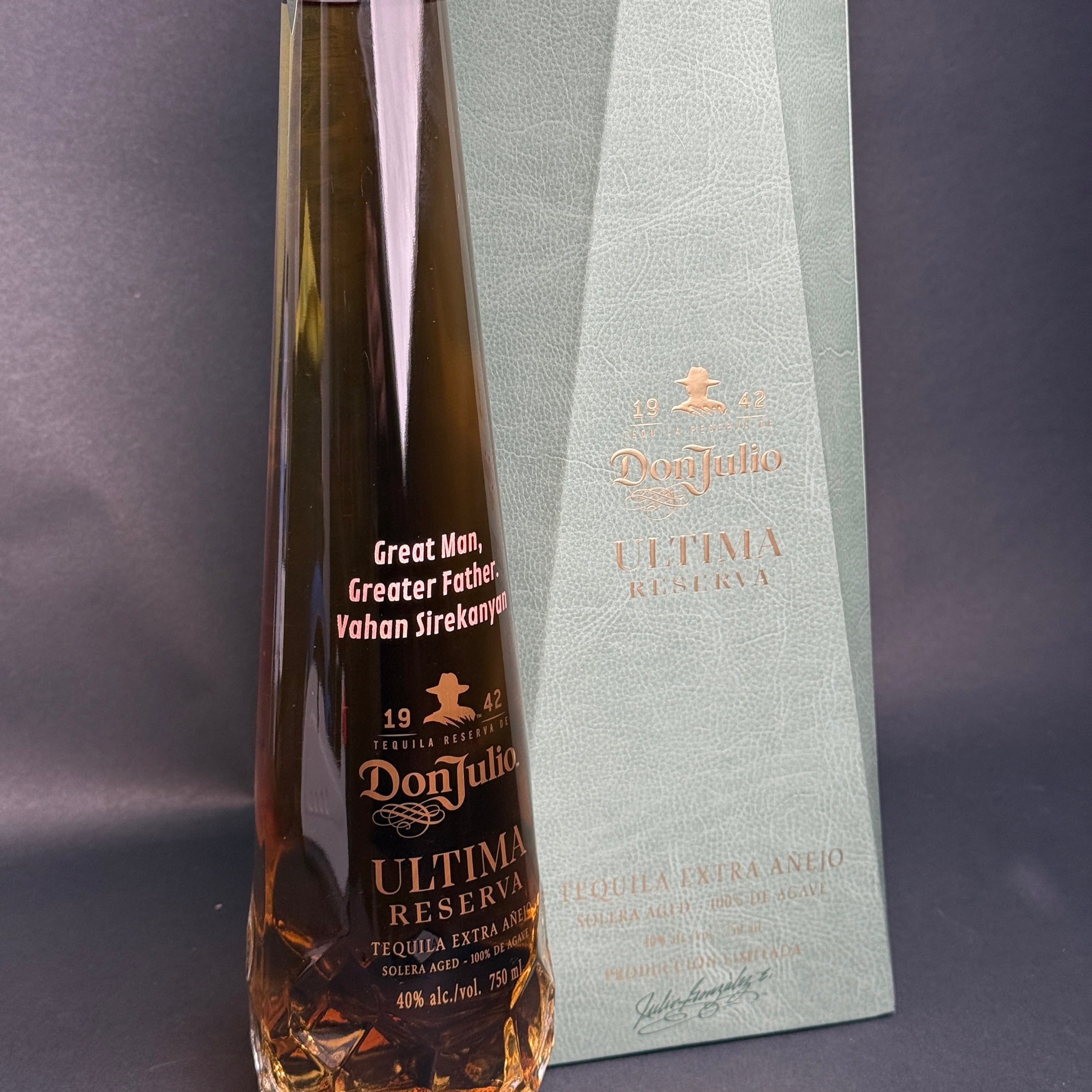 Engraved Don Julio Ultima Reserva - engraveVine