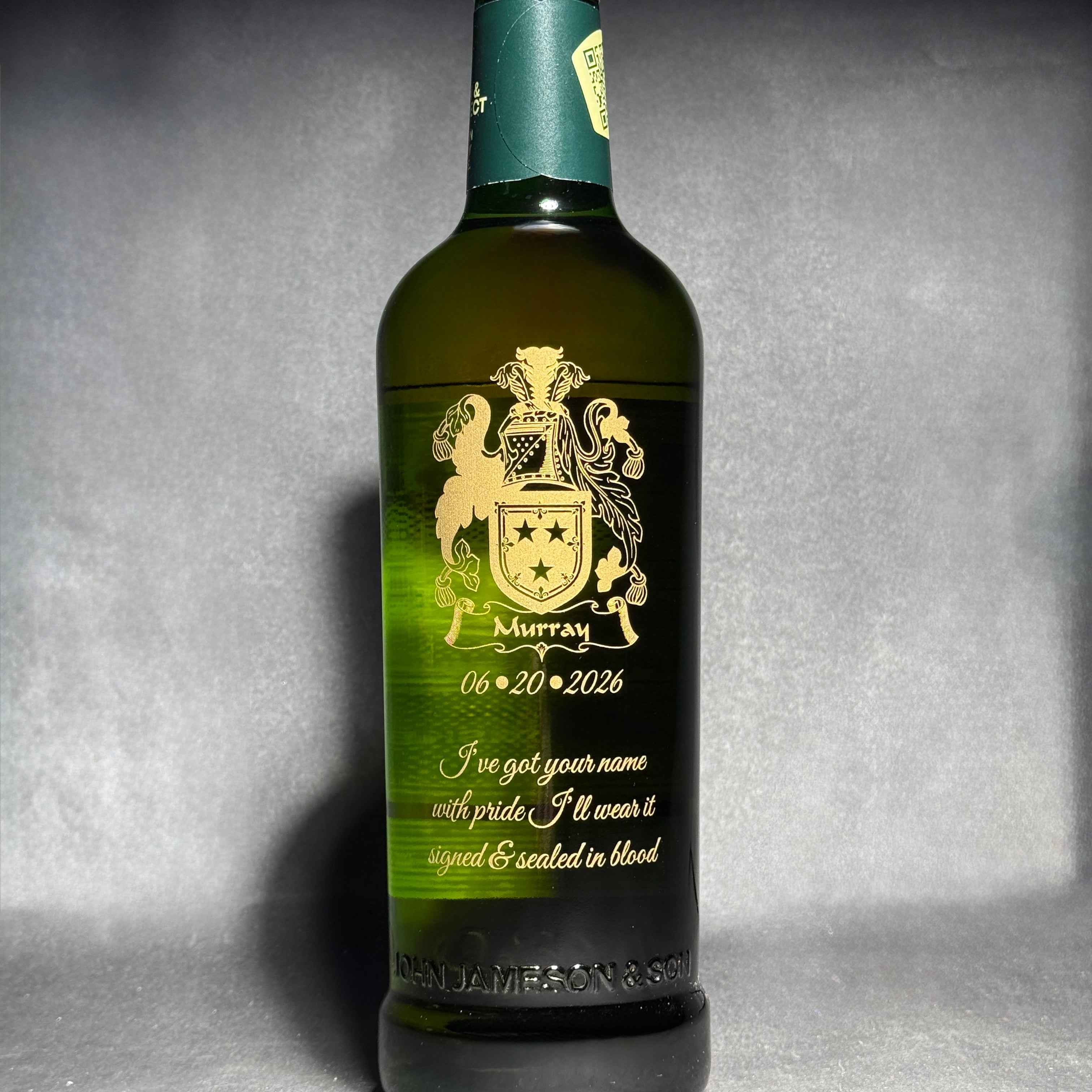 Engraved Jameson Irish Whisky - engraveVine