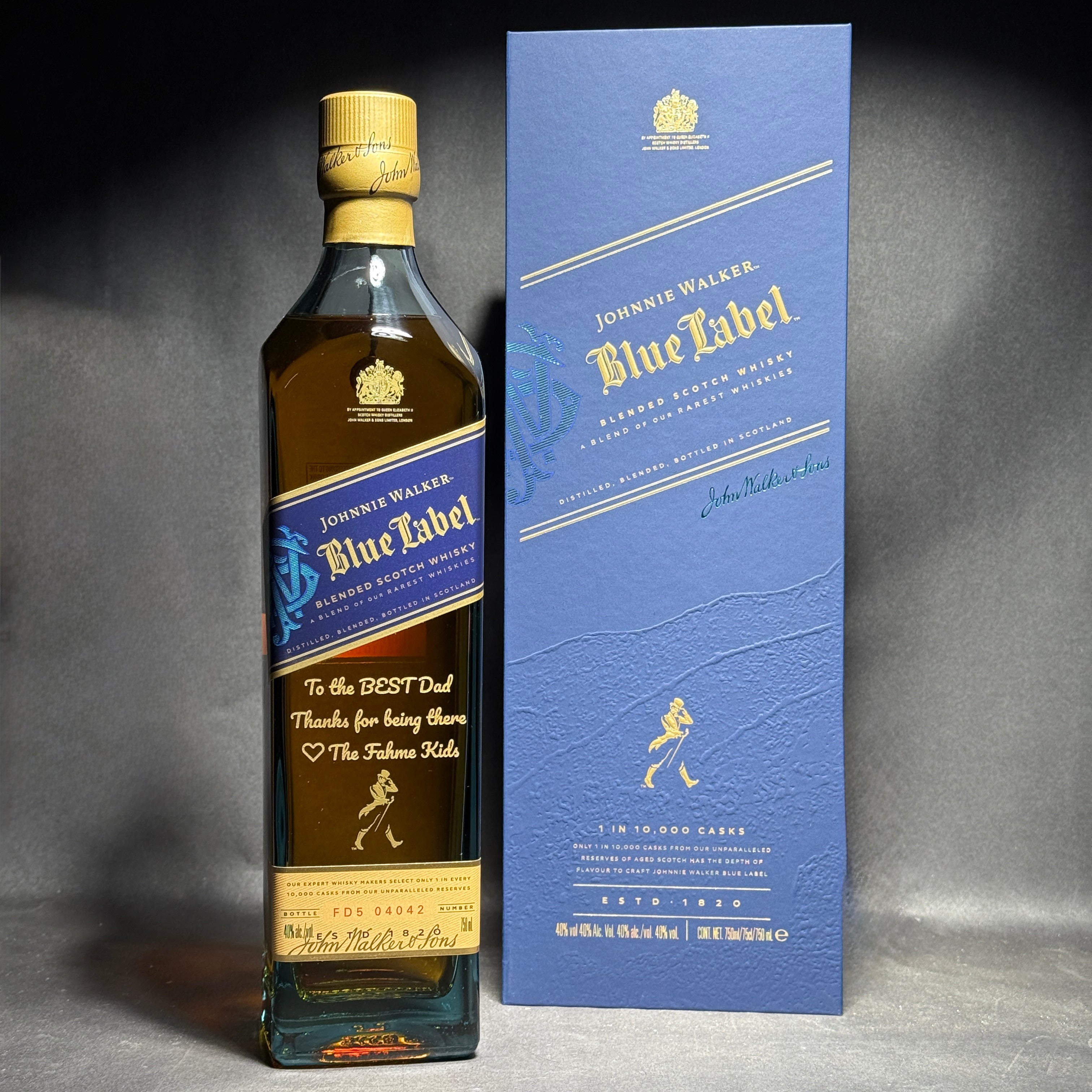 Engraved Johnnie Walker Blue Label Father's Day - engraveVine