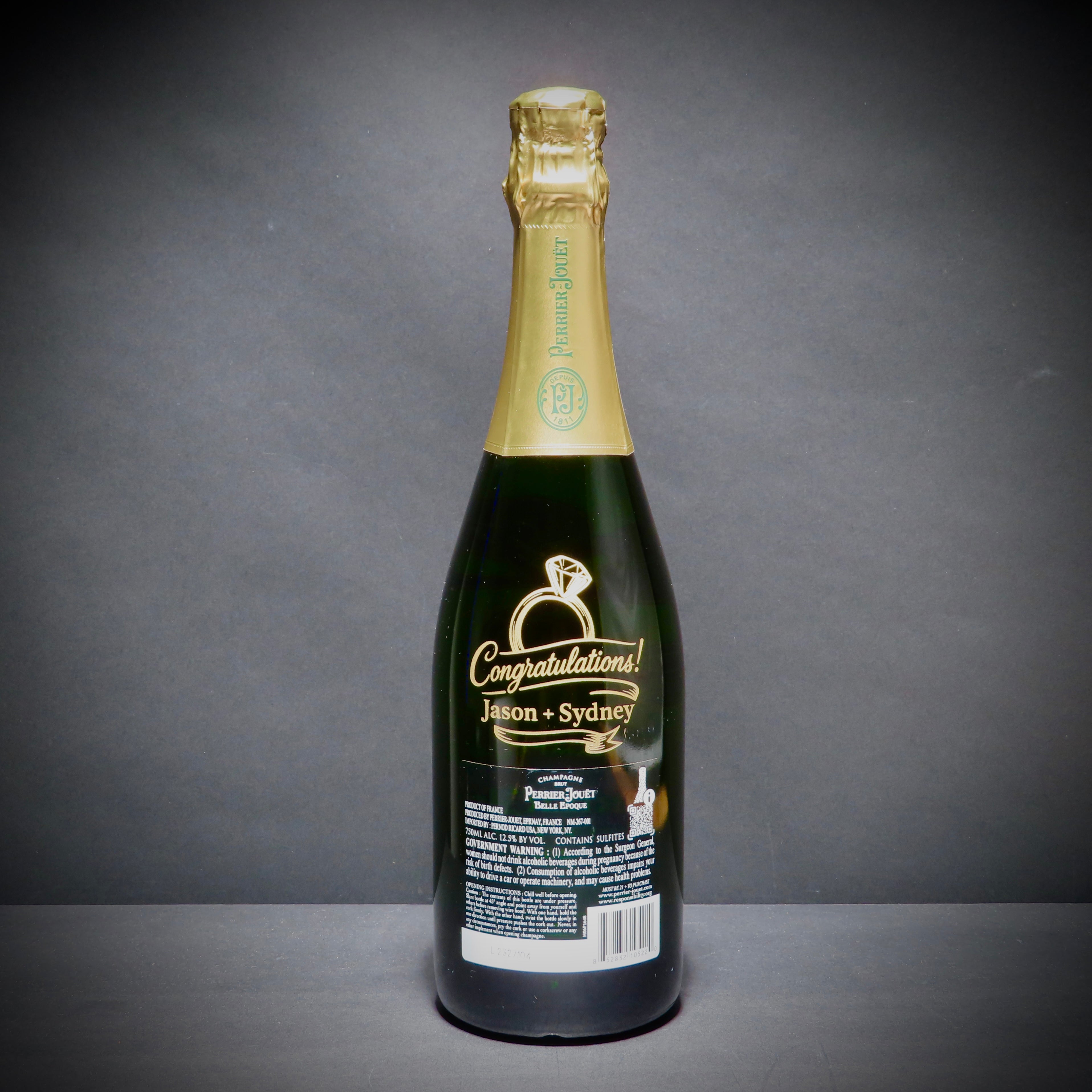 Engraved Perrier Jouet Brut 750ml - engraveVine
