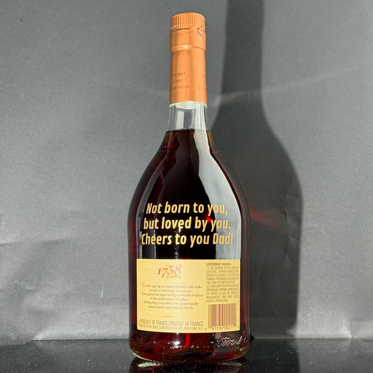 Engraved Remy Martin 1738 Cognac – Personalized Gift | engraveVine