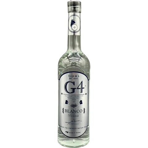 Tequila Blanco G4 de alta graduación alcohólica 108