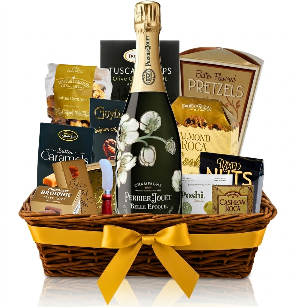 Perrier Jouet Belle Brut Signature Gift Basket