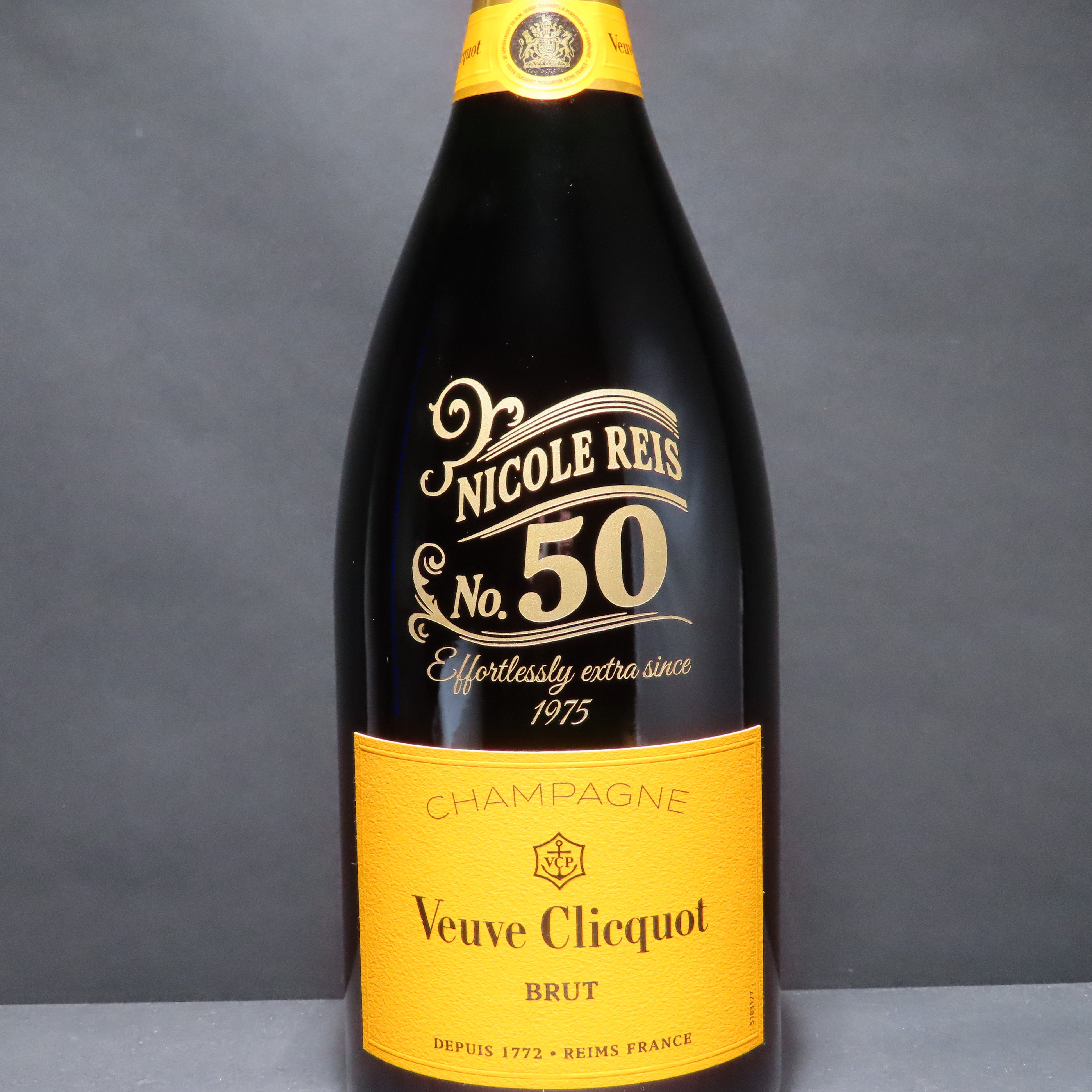 Engraved Veuve Clicquot Yellow Label Brut – Personalized Champagne