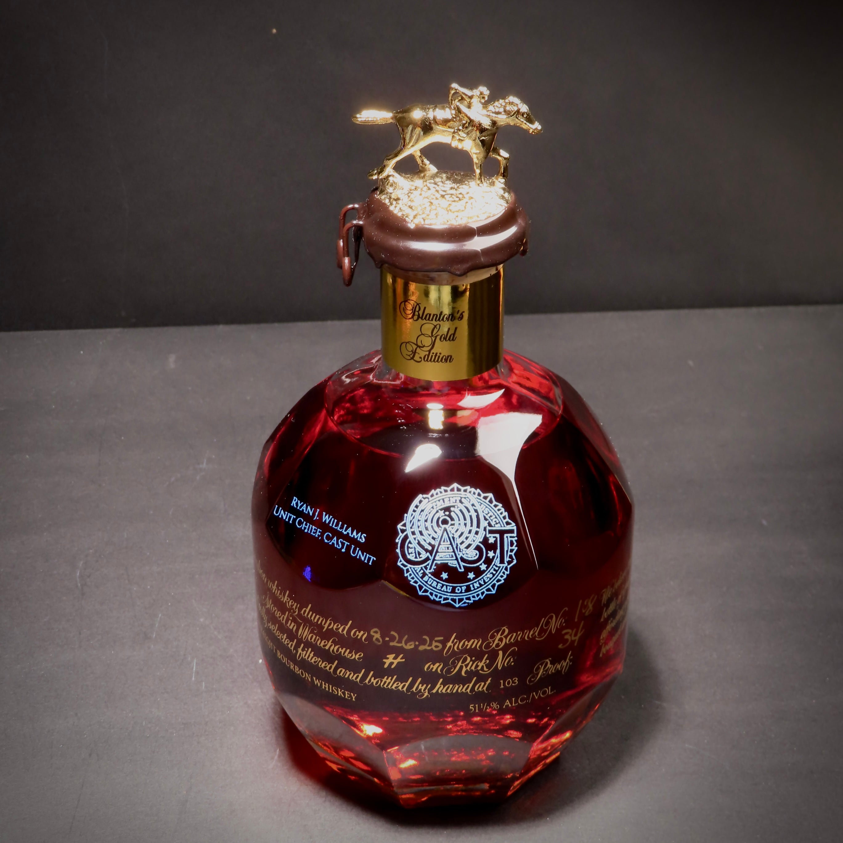 Engraved Blanton's Original Single Barrel Bourbon – Personalized