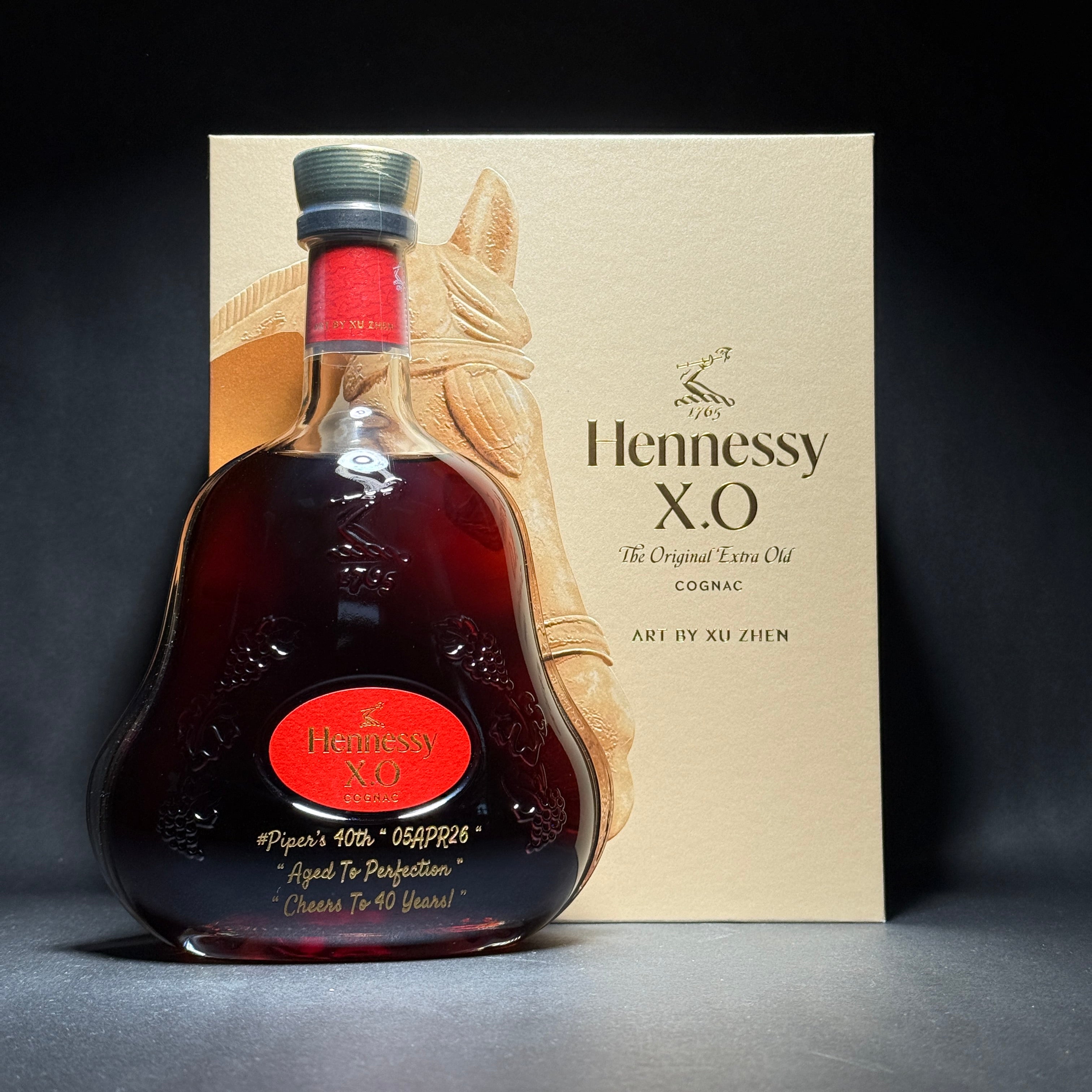 Engraved Hennessy XO Year Of Horse Cognac - personalized gift