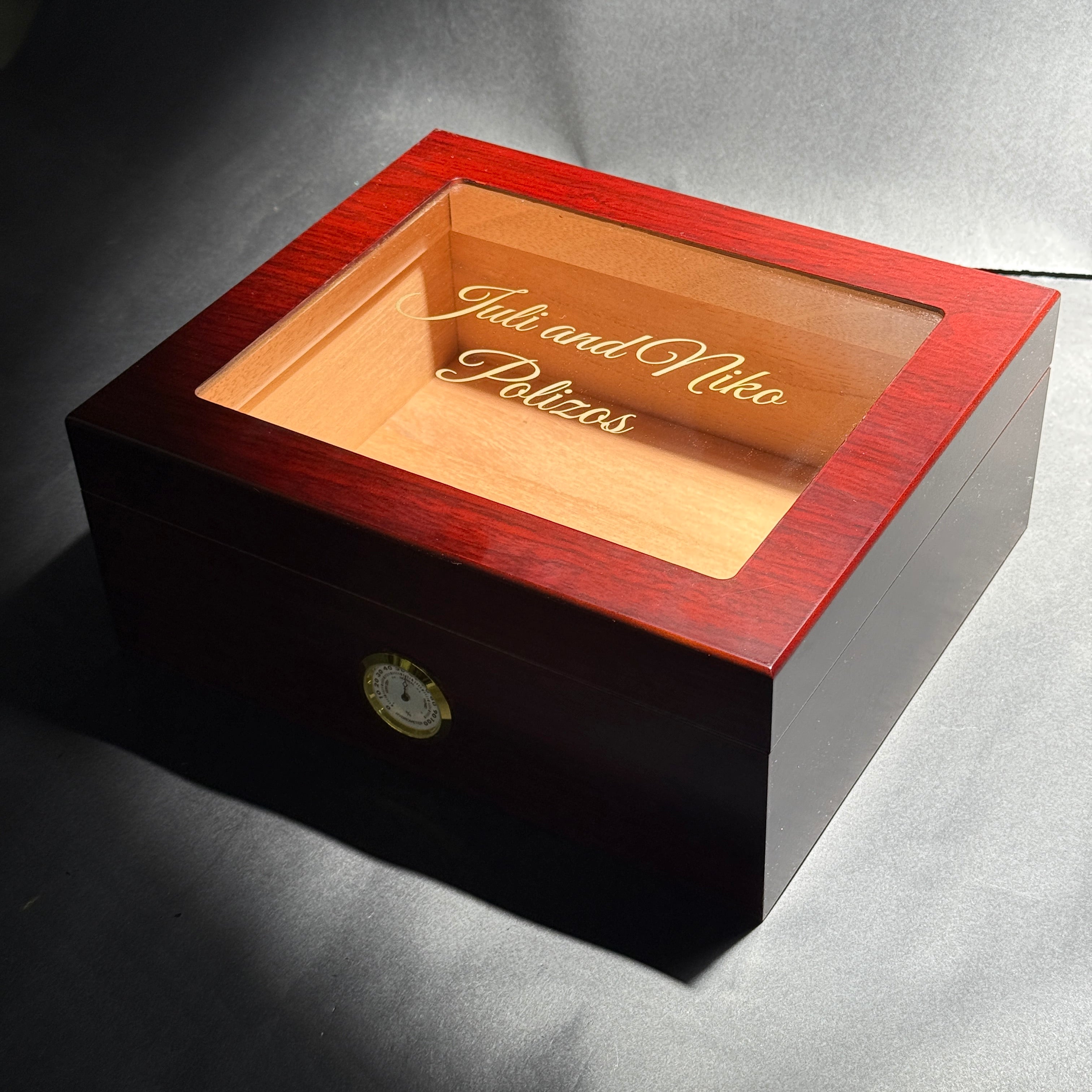 Cabana Glasstop Humidor (CHERRY)