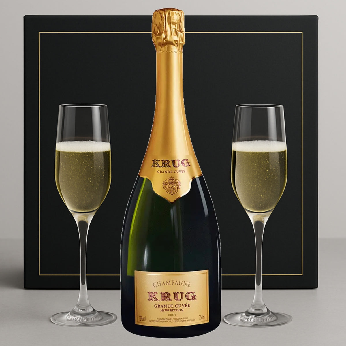 Krug Grand Cuvee Brut Gift Set | engraveVine
