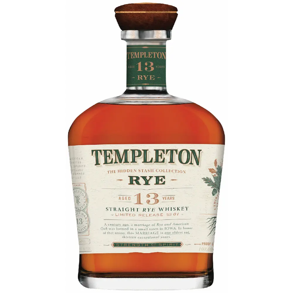Templeton Rye Whiskey 13 Year Hidden Stash Collection